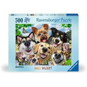 Ravensburger 12000532 - Selfies - Boldog kutyák - 500 db-os puzzle