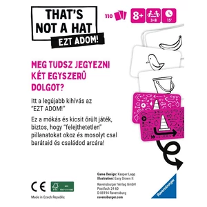 Ravensburger 22992 - That's Not A Hat kártyajáték