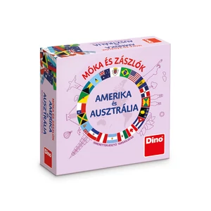 Dino Társasjáték Móka és zászlók - Amerika és Ausztrália (731783)
