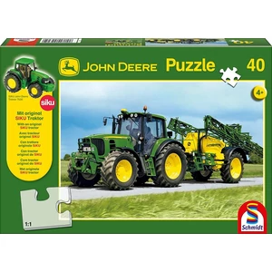 Schmidt 55625 - Traktor 6630 mit Feldspritze, John Deere - 40 db-os puzzle