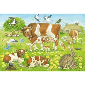 Schmidt 56222 - Animal Family - 3 x 48 db-os puzzle