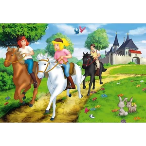 Schmidt 56509 - Bibi & Tina Puzzle-Box - 2x100+2x150 db-os puzzle fém bőröndben