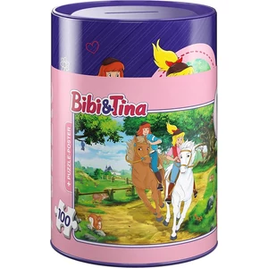 Schmidt 56913 - Bibi & Tina - 100 db-os puzzle fém perselyben