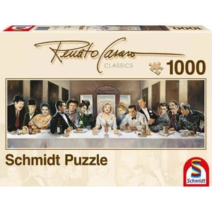 Schmidt 57291 - Panoráma puzzle - Dinner der Berühmten, Renato Casaro - 1000 db-os puzzle