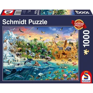 Schmidt 58324 - World of Animals - 1000 db-os puzzle