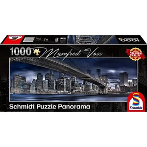Schmidt 59621 - Panoráma puzzle - Dark Night, New York - 1000 db-os puzzle