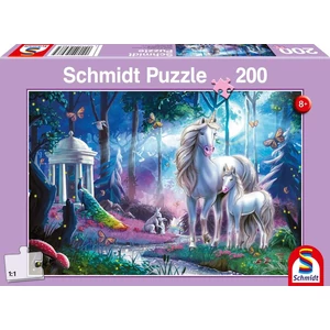 Schmidt 56486 - Unicorn with foal - 200 db-os puzzle