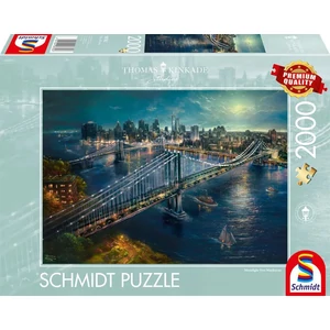 Schmidt 58782 - Moonlight over Manhattan, Thomas Kinkade - 2000 db-os puzzle