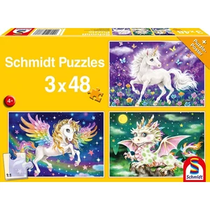 Schmidt 56377 - Mythical creatures - 3 x 48 db-os puzzle