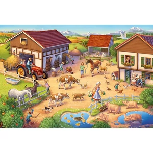 Schmidt 56379 - Fun Farm - 40 db-os puzzle figurákkal