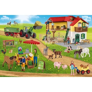 Schmidt 56404 - Farm World - 100 db-os Schleich puzzle figurával