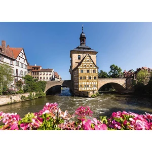 Schmidt 58397 - Bamberg, Regnitz and Old Town hall - 1000 db-os puzzle