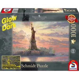 Schmidt 59498 - Statue of Liberty in the twilight - 1000 db-os Foszforeszkáló puzzle