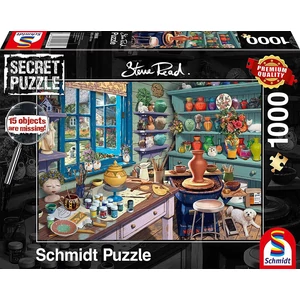 Schmidt 59656 - Artist studio - 1000 db-os Secret puzzle