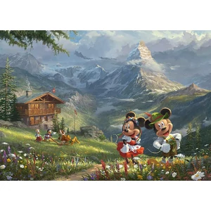 Schmidt 1000 db-os puzzle - Mickey and Minnie in the Alps, Thomas Kinkade (59938)