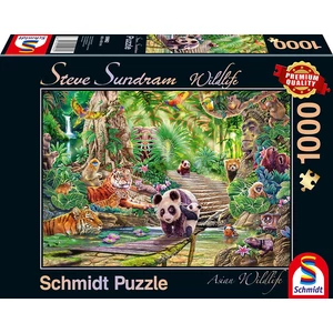 Schmidt 1000 db-os puzzle - Asian Wildlife (59962)
