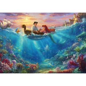 Schmidt 59927 - Disney - Arielle, Thomas Kinkade - 500 db-os puzzle fém dobozban
