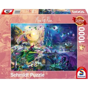 Schmidt 57585 - Nightly dragon competition, Rose Cat Khan - 1000 db-os puzzle