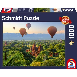 Schmidt 58956 - Hot air balloons - Mandalay, Myanmar - 1000 db-os puzzle