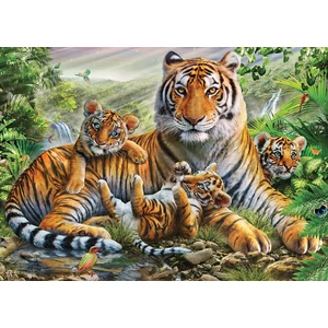 Schmidt 1000 db-os puzzle - Tiger and Cubs (58986)