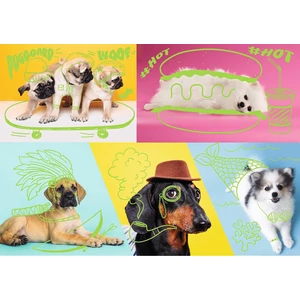 Trefl 10578 - Neon Color Line - Kutyák - 1000 db-os puzzle