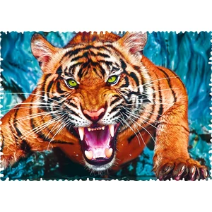 Trefl 11110 - Crazy Shapes - Támadó tigris - 600 db-os puzzle