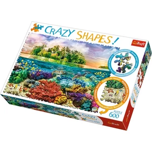 Trefl 11113 - Crazy Shapes - Trópusi sziget - 600 db-os puzzle