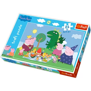 Trefl 14157 - Peppa Malac - Ünnep - 24 db-os Maxi puzzle