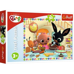 Trefl 18263 - Bing - Születésnapi készülődés - 30 db-os puzzle