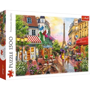 Trefl 26156 - Virágos Párizs - 1500 db-os puzzle