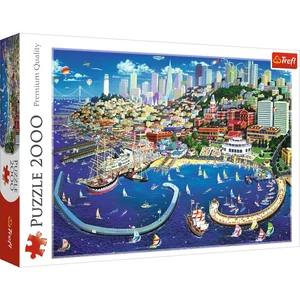 Trefl 27107 - San Francisco-i öböl - 2000 db-os puzzle