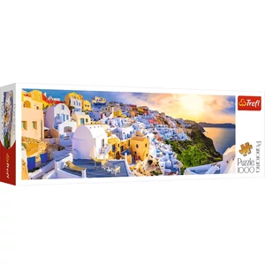 Trefl 29054 - Görögország, Santorini a nyárban - 1000 db-os Panoráma puzzle