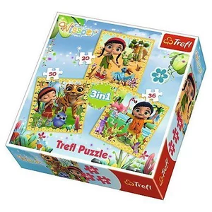 Trefl 34834 - Wissper - 3 az 1-ben (20, 36, 50 db-os) puzzle