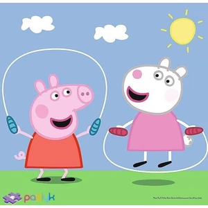Trefl 34849 - Peppa malac - Játékidő - 3 az 1-ben (20, 36, 50 db-os) puzzle