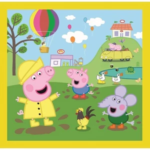 Trefl 34849 - Peppa malac - Játékidő - 3 az 1-ben (20, 36, 50 db-os) puzzle