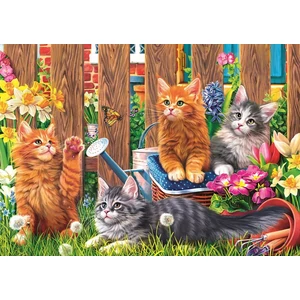 Trefl 37326 - Cicák a kertben - 500 db-os puzzle