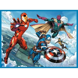 Trefl 93333 - Marvel Avengers - Bosszúállók - 2 az 1-ben puzzle és memóriajáték