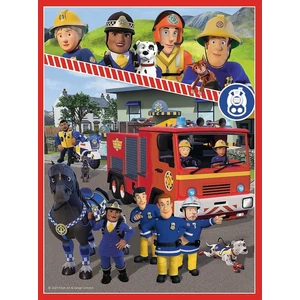 Trefl 93334 - Sam a tűzoltó - 2 az 1-ben puzzle és memóriajáték