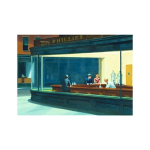 Trefl 1000 db-os puzzle - Éjjeli baglyok - Edward Hopper (10747)