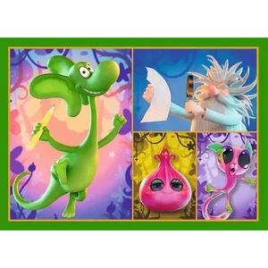 Trefl 34663 - A diplodocus sárkány világa - 4 az 1-ben (35,48,54,70 db-os) puzzle