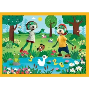 Trefl 34623 - A Treflik család kalandjai - 4 az 1-ben (35,48,54,70 db-os)puzzle