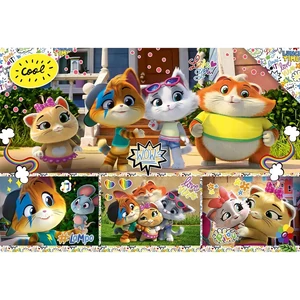 Trefl 16442 - 44 csacska macska - 100 db-os puzzle
