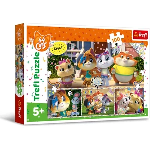 Trefl 16442 - 44 csacska macska - 100 db-os puzzle
