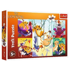 Trefl 16478 - Disney Oroszlánkirály - Brave King of the jungle - 100 db-os puzzle
