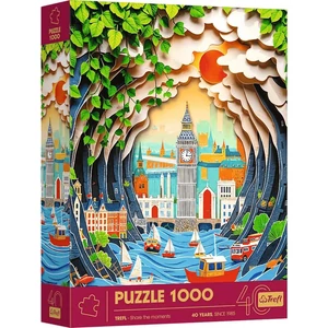 Trefl 40043 - 40 Éves Jubileum - London - 1000 db-os Paper Art puzzle
