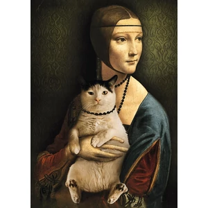 Trefl 10663 - Hölgy macskával - 1000 db-os puzzle