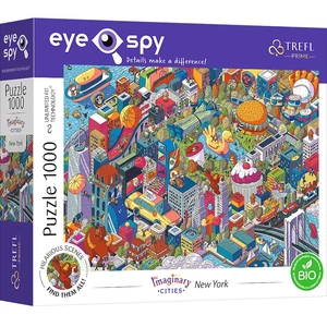 Trefl 10708 - EYE-SPY - IMAGINARY CITIES - New York, USA - 1000 db-os UFT Prime puzzle