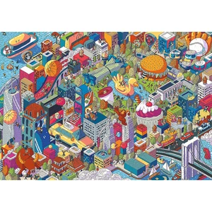 Trefl 10708 - EYE-SPY - IMAGINARY CITIES - New York, USA - 1000 db-os UFT Prime puzzle