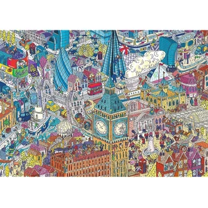 Trefl 10750 - EYE-SPY - TIME TRAVEL - London, United Kingdom - 1000 db-os UFT Prime puzzle