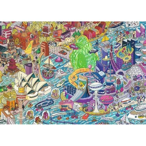 Trefl 10751 - EYE-SPY - TIME TRAVEL - Sydney, Australia - 1000 db-os UFT Prime puzzle